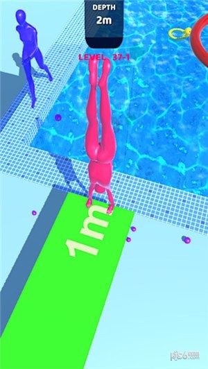 紫色跳水运动员-01