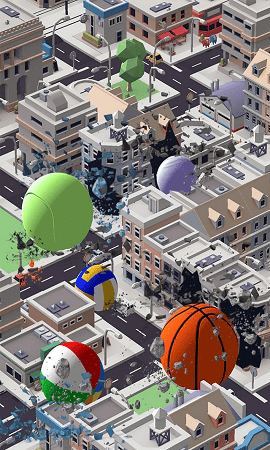 巨型篮球城市破坏-1