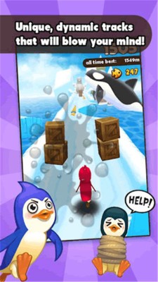 滑冰冒险企鹅-1