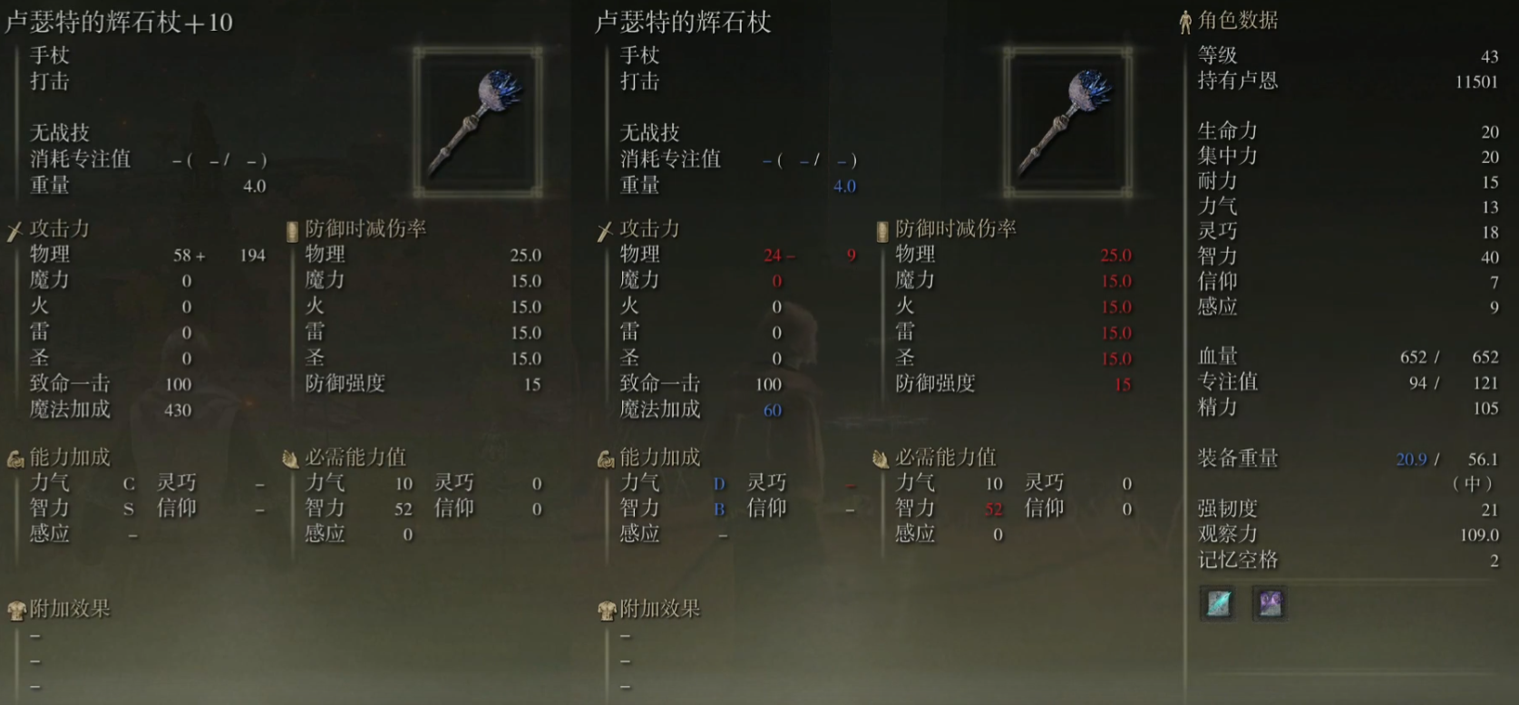 艾尔登法环卢瑟特的辉石杖强度怎么样