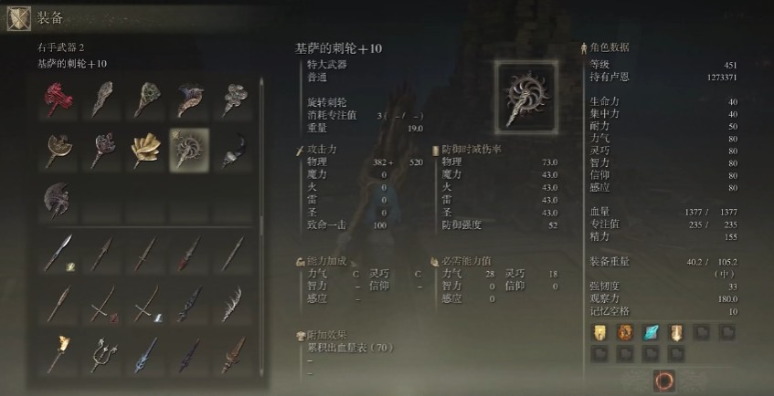 艾尔登法环感应加点对于褪色者有哪些影响