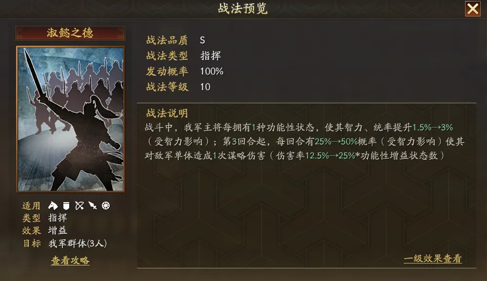 三国志战略版深谋远虑强度如何